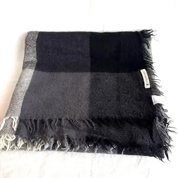 THE NATIONAL TRUST 울 100% 대형 스톨 체크 무늬 고급