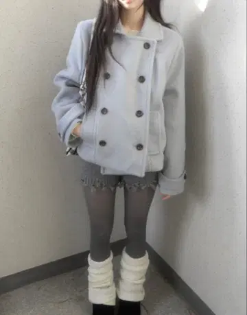 ZELENA 노아 더블 숏코트