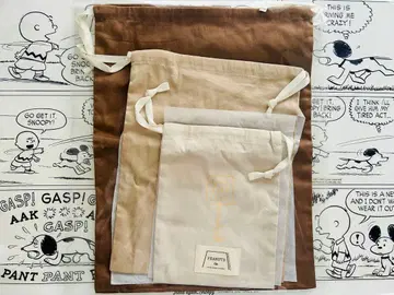 피넛츠 카페 복조리 3종 세트 스누피 브라운 계열