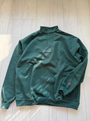 FROG CLUB 버튼 하이넥 자켓 그린