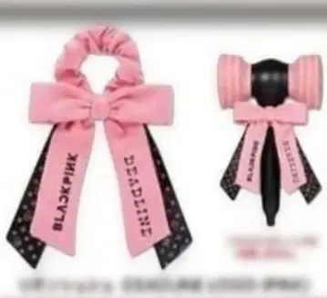 BLACKPINK POPUP 리본 스크런치