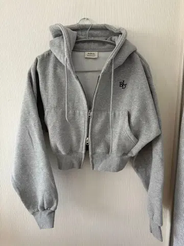 새상품급! Bellide 그레이 더블 지퍼 후드티