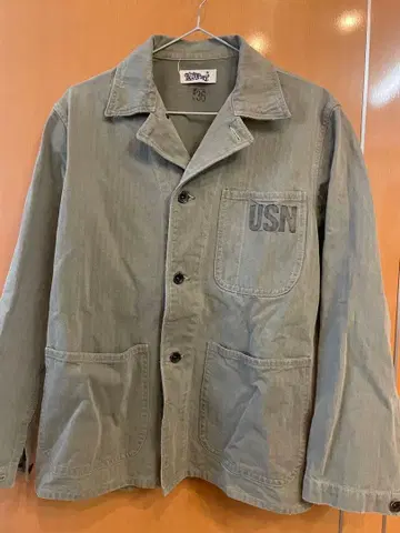 Blue Port USN 자수 밀리터리 자켓 36