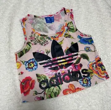 adidas 플라워 프린트 탱크탑