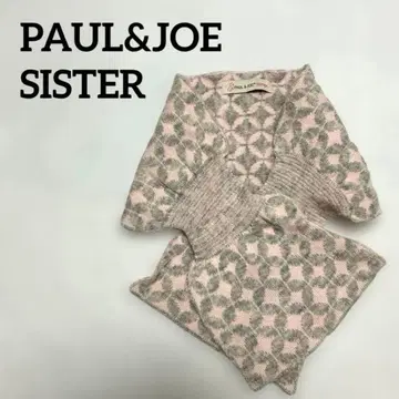 폴앤조 SISTER 머플러 니트 스카프 핑크 그레이