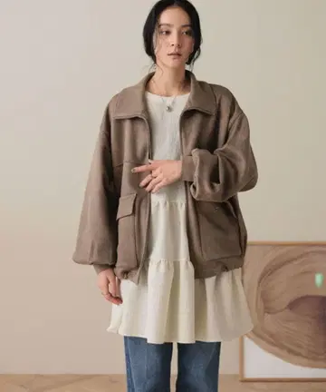 로리즈팜 가죽 볼륨 블루종