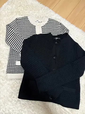 UNIQLO 니트 숏 자켓