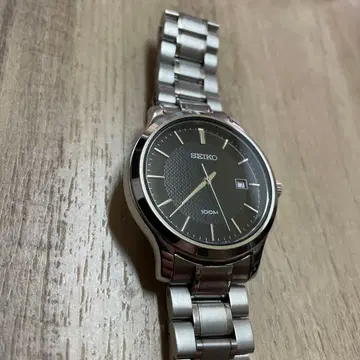 SEIKO 쿼츠 손목시계 100M 방수