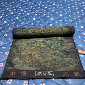 오시마 명주 자연 풍경 명주 옷감