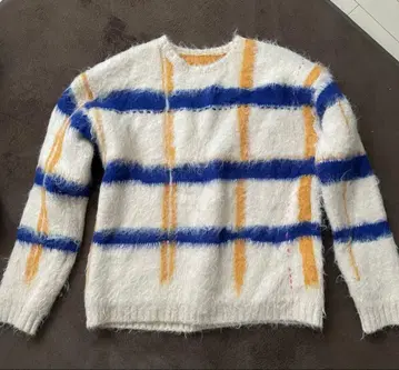 pamm 투명한 공기 체크 니트