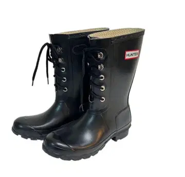 HUNTER 헌터 레이스업 레인부츠