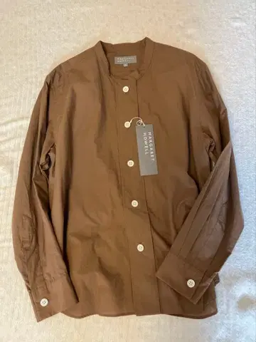 마가렛호웰 브라운 코튼 셔츠 사이즈 I