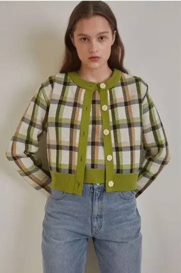 among 가디건 니트탑 앙상블