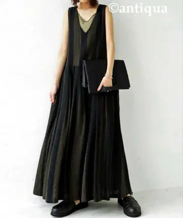 antiqua 스트라이프 맥시 원피스