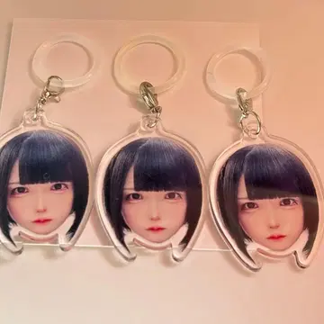 ZOCX 우키 고양이 고양이 고양이 우키 목 잘린 머리 메지루시 키링