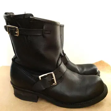 여성용 FRYE 플라이 엔지니어 부츠 블랙 가죽 USA제