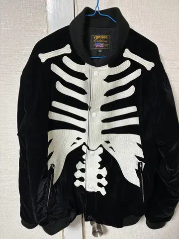 VANSON 반손 50주년 기념 벨벳 봄버 자켓