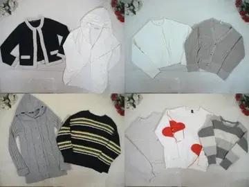 24-5543 여성용 의류 묶음 판매 21벌 스웨터 니트 M 사이즈