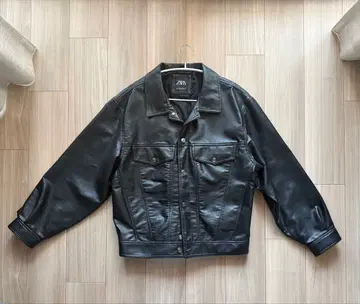 ZARA 블랙 가죽 자켓