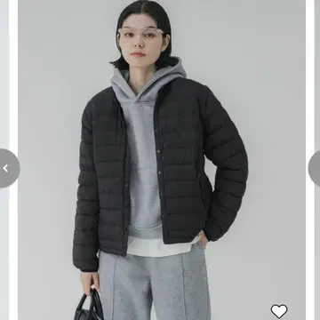 코카 탈착 이너 다운 M 사이즈 블랙