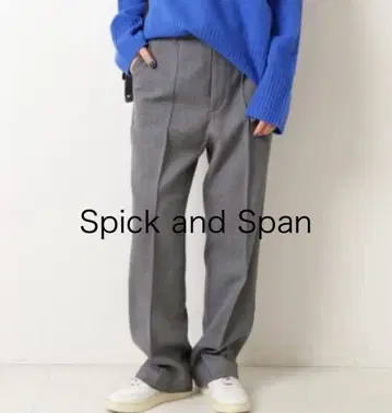 스픽 앤 스팬 하이브리드 더블 크로스 스트레이트 팬츠 36 그레이