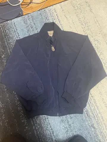 네이비 집업 자켓 90s 스윙탑