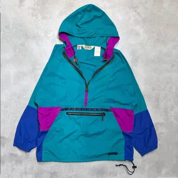 USA제 90s L.L.Bean 나일론 자켓 아노락 후드티 M