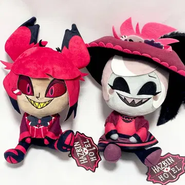 해즈빈 호텔 봉제 인형 라운드원 한정판 알래스터 로지 택 포함