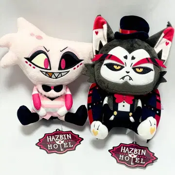 해즈빈 호텔 봉제 인형 라운드원 한정판 엔젤 허스크 택 포함