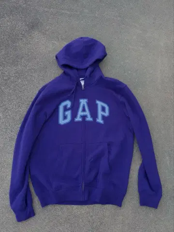 GAP 풀 집업 후드티 보라색 m 사이즈