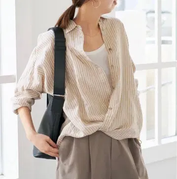 스픽 앤 스팬 스트라이프 오버 사이즈 셔츠