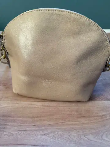 TIDEWAY 천연 가죽 숄더백 베이지