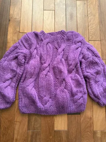 MIRSTORES 니트 스웨터 어니언 스웨터 케이블 니트 스웨터