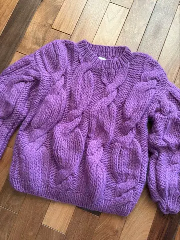 MIRSTORES 니트 스웨터 어니언 스웨터 케이블 니트 스웨터