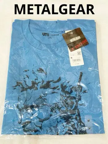 UNIQLO UT 메탈기어 솔리드 아카이브 블루 M 택 포함 새상품