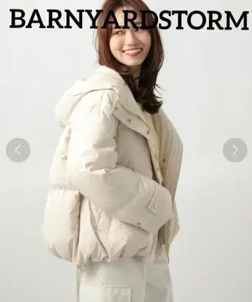 BARNYARDSTORM 후디 A라인 숏 다운 자켓