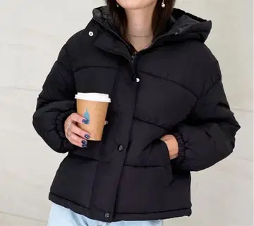 블랙 다운 자켓