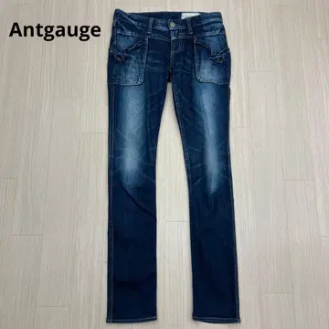 Antgauge (안트게이지) 로우라이즈 스트레치 스키니 데님 청바지