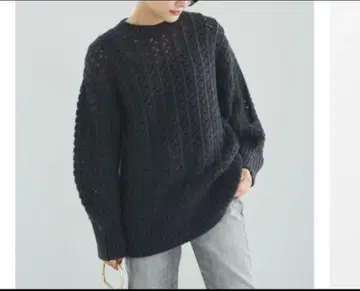 Spick&Span 오픈 워크 니트 풀오버