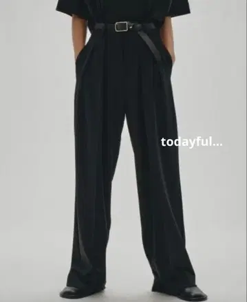 todayful Doubletuck Twill Trousers 36