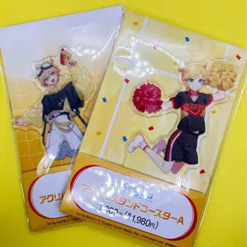 라스트 카가미네 렌 아크릴 스탠드 코스터 훼미리마트 빅 민트 프로세카