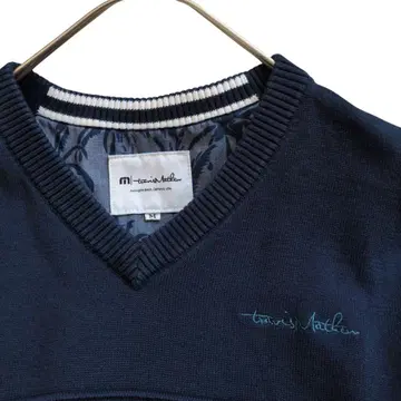 [ 새상품급 ] 트래비스 매튜 남성용 골프 의류 V넥 스웨터 이시카와 료