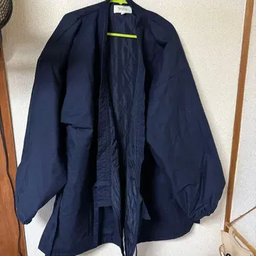 네이비 작업복 겨울용 방한 긴팔 허리밴딩 끈 포함 LL