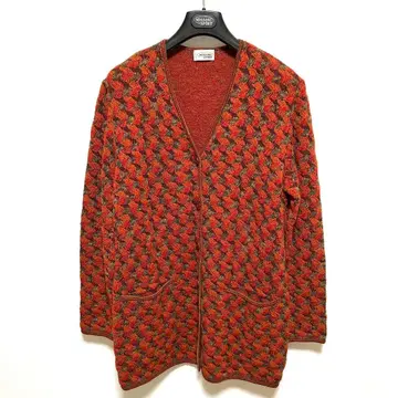미사용품 MISSONI SPORT 기하학 패턴 롱 가디건