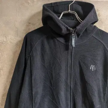 90년대 레어 맥도날드 로고 플리스 후디 블랙 기업