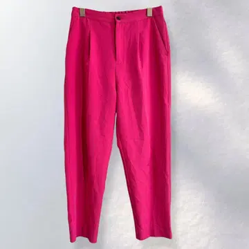 차오패닉 티피 턱 테이퍼드 팬츠 화려하고 귀여운 무지 L [ c27