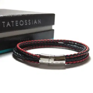 tab120 타테오시안 팔찌 실버925 천연 가죽/가죽