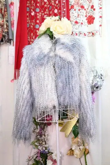 새상품 추가 OFF 인조 모피 복슬복슬 페더얀 숏 자켓