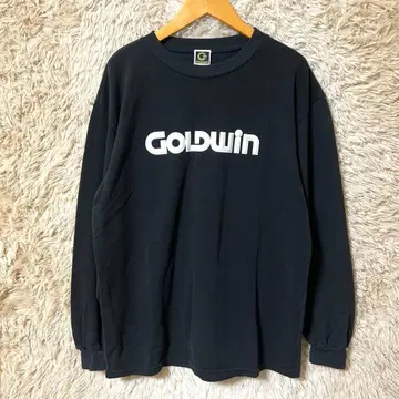 GOLDWIN 블랙 긴팔 티셔츠
