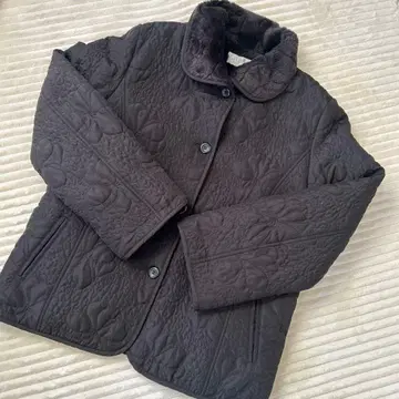 Lobjie 블랙 퀼팅 자켓